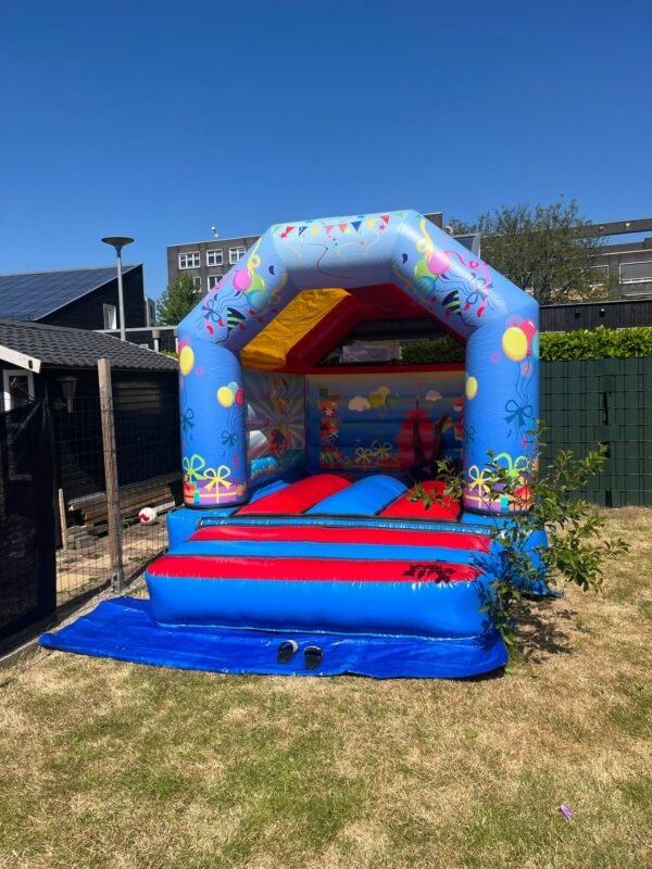 Springkussen: Feest (3.7m x 3.0m x 2.8m) - Afbeelding 3