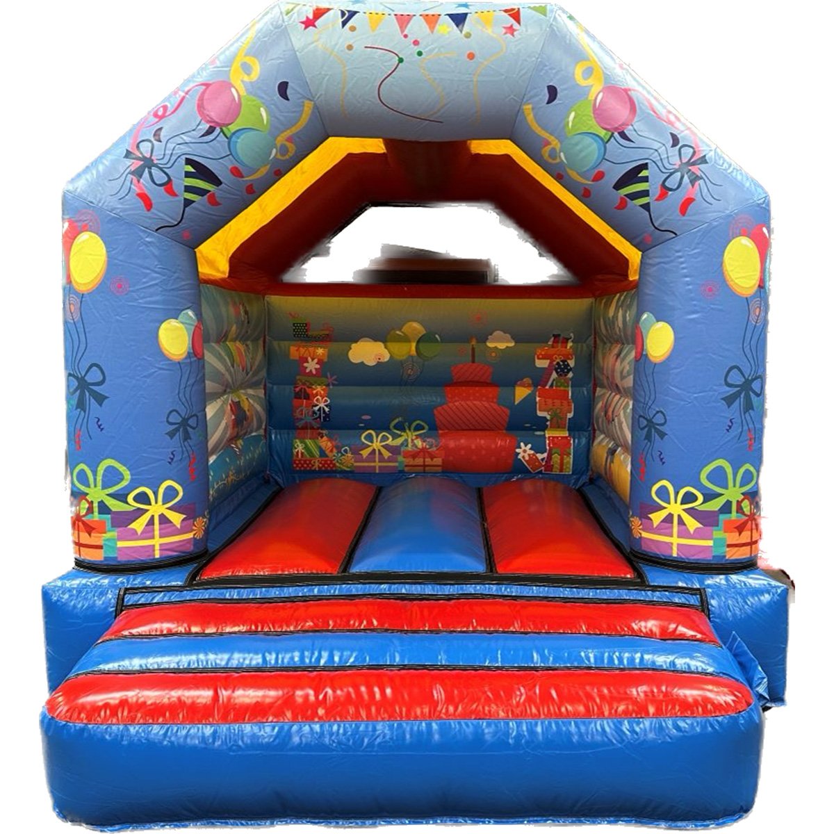 Springkussen: Feest (3.7m x 3.0m x 2.8m)
