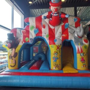 Springkussen: Disco Clown ( 5.5m x 5.5m x 5.1m )
